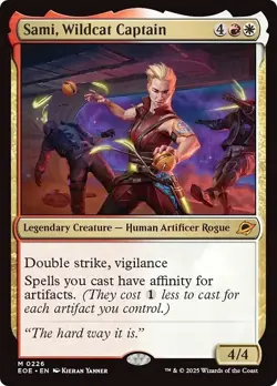 SAMI, WILDCAT CAPTAIN mtg NM-M Edge of Eternities 1 Mythic - Image 1