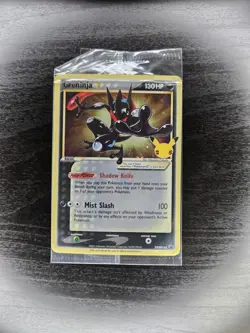 Greninja Gold Star SWSH144 - Celebrations ETB PROMO Pokemon Card  Sealed - Image 1