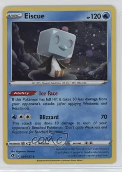 Eiscue Holo Pokemon Sword & Shield Rebel Clash #054 15fy - Image 1