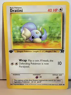 Dratini Team Rocket Set 1st Edition 53 53/82 Pokemon Tcg 2000 - Image 1
