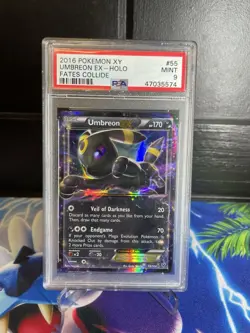 2016 Pokemon XY Fates Collide Umbreon EX #55 PSA 9 - Image 1