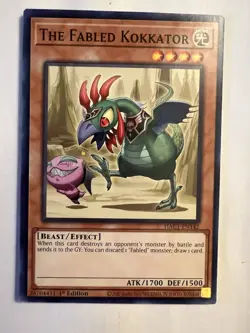 The Fabled Kokkator - HAC1-EN142 Yugioh Hidden Arsenal - 1st Edition - Near Mint - Image 1