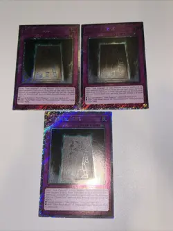 3x Yugioh! Eternal Soul RA04Platinum Secret Rare - 1st Edition Near Mint Playset - Image 2