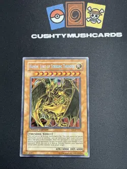 YUGIOH HAMON LORD OF STRIKING THUNDER SECRET RARE CT03-EN006 LIMITED EDITION - Image 1