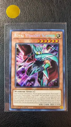 Royal Straight Slasher 1st Ed BLCR-EN001 M PF Yu-Gi-Oh Crystal Beast - Image 1