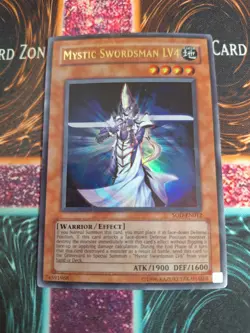 Yu-Gi-Oh! Mystic Swordsman LV4 SOD-EN012 Ultra Rare Unlimited MP - Image 1