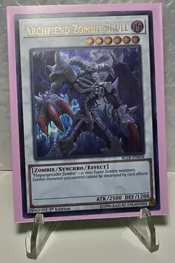 Yugioh Archfiend Zombie-Skull BLLR-EN058 Ultra Rare 1st Edition NM/M - Image 1