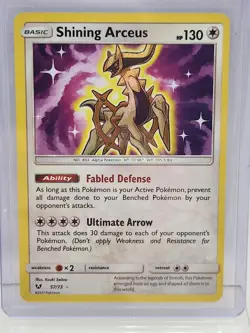 SHINING ARCEUS 57/73 Shining Legends Pokemon Card Holo - Image 1