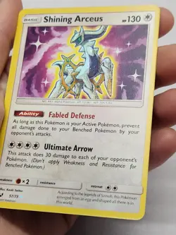 SHINING ARCEUS 57/73 Shining Legends Pokemon Card Holo - Image 3
