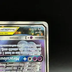 Mewtwo & Mew GX Pokemon TCG Sun & Moon Holo Promo Card #SM191 - HP DMG - Image 4