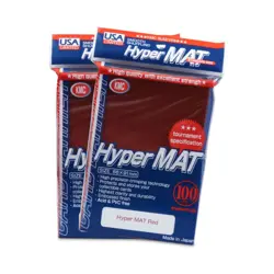KMC Card Protection Hyper Matte Red (100) New - Image 1