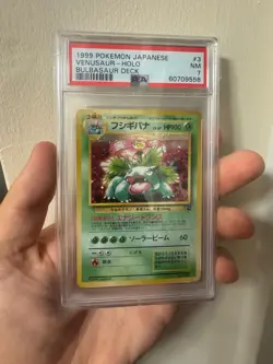 1999 Venusaur PSA 7 Holo Bulbasaur Deck Pokemon Card Vintage Graded Rare TCG - Image 1