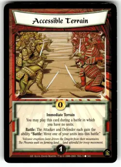Legend of the Five Rings Four Winds Card Gold Edition - Accessible Terrain - Image 1