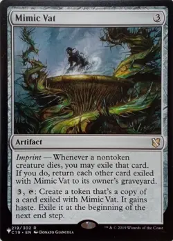 219/302 MIMIC VAT RARE COMMANDER 2019 MTG CARD - Image 1