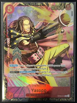 One Piece TCG Yassop (Championship 2025 Regionals Top 64 Prize Card) OP09-013 - Image 1