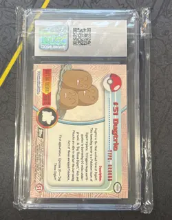 CGC 10 Dugtrio Topps Silver Foil Chrome #51 2000 Pokemon Card Rare - Image 2