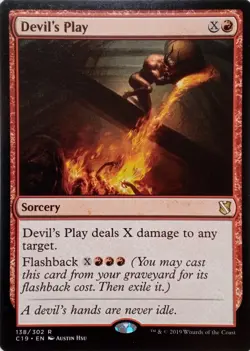 138/302 DEVIL'S PLAY RARE COMMANDER 2019 MTG CARD - Image 1