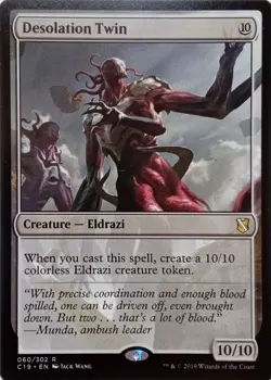 060/302 DESOLATION TWIN RARE COMMANDER 2019 MTG CARD - Image 1