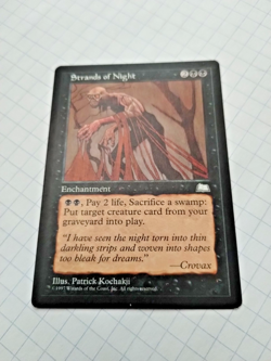 MTG Strands of Night Weatherlight Regular Uncommon - Bit of Edge Wear - See Pics - Image 2