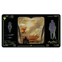 Edge of Eternties Mythic White Holo Stitched edge PLAY MAT PLAYMAT ULTRA PRO MTG - Image 1
