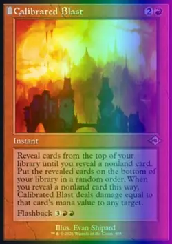MTG Calibrated Blast (405e/765) Modern Horizons 2 LP FOIL- ETCHED - Image 1