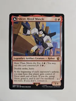 MTG Slicer, Hired Muscle Bot 006/015 NM Regular Mythic - Image 1