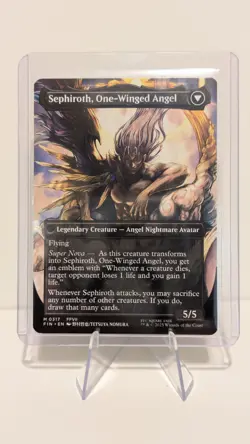 MTG Final Fantasy Sephiroth Fabled Soldier Mythic 0317 - Image 2