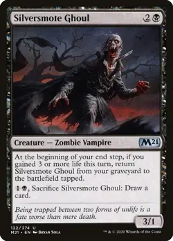MTG - 4 x Silversmote Ghoul - Playset 4x x4 - Core Set 2021 Regular NM - Image 1