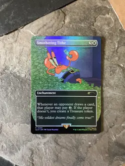 MTG - Smothering Tithe - Foil - Mr Krabs - Rainbow foil - Art Alt - WATCH VIDEO! - Image 1
