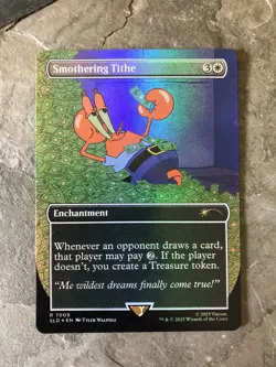 MTG - Smothering Tithe - Foil - Mr Krabs - Rainbow foil - Art Alt - WATCH VIDEO! - Image 4