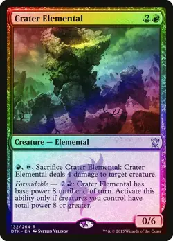 Crater Elemental FOIL - Dragons of Tarkir MTG NM - Image 1