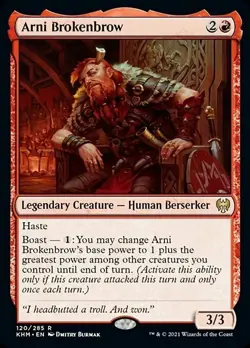 Arni Brokenbrow x1 1x FOIL Kaldheim NM MTG - Image 1