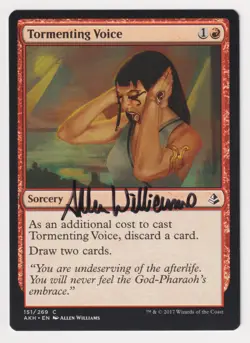 Signed Tormenting Voice LP Amonkhet Artist Lawrence Allen Williams MTG Magic! - Image 1