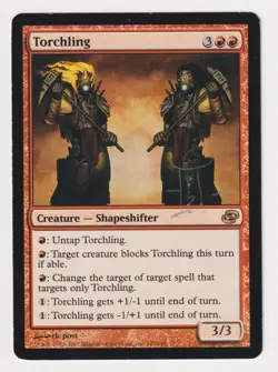Silver Signed Torchling MP Planar Chaos Artist rk post 2007 WOTC MTG Magic Rare! - Image 1