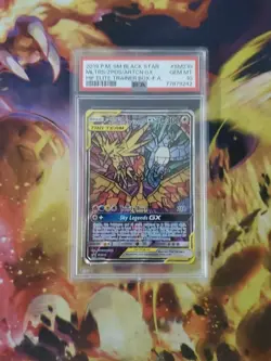 Pokemon Moltres Zapdos & Articuno GX Hidden Fates Black Star Promo SM210 PSA 10 - Image 1