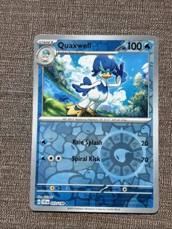 Quaxwell 053/198 Reverse Holo Pokemon Scarlet & Violet LP Lightly Played - Image 1
