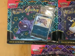 Pokemon SV4.5 Paldean Fates Tech Sticker Collection SET of 3 (1 of each) SEALED! - Image 2
