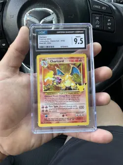Charizard 4/102 Celebrations Holo CGC 9.5 Gem Mint Blue Label/Subgrades Pokemon - Image 1