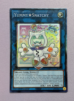 Yugioh Yummy Snatchy Collectors Rare JUSH-EN022 1st Edition - Image 1