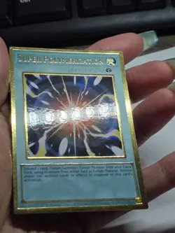 Yugioh Super Polymerization MAGO-EN047 Gold Rare 1st Edition - Image 3