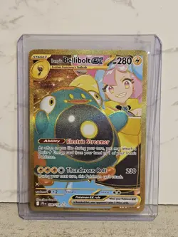 Pokemon TCG Ionos Bellibolt ex 188/159 Journey Together Gold Hyper Rare Card NM - Image 1
