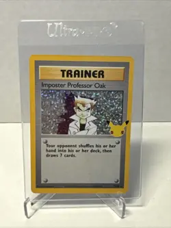 Imposter Professor Oak 73/102 - Celebrations - Ultra Rare Holo Pokemon Card NM - Image 1