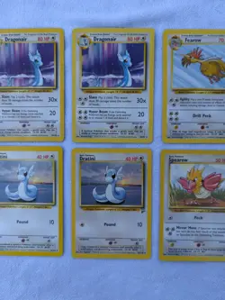 Rare - Dragonair Base Set Unlimited Pokemon Card Mini-set NM - Image 3