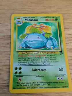 Pokemon TCG Venusaur Base Set 2 Holo Rare Card 18/130 1999-2000 Edition - Image 1
