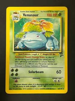 Pokemon TCG Venusaur Base Set 2 Holo Rare Card 18/130 1999-2000 Edition - Image 1