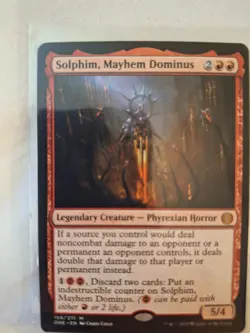 MTG Solphim, Mayhem Dominus Phyrexia All Will Be One NM Card (150/530) - Image 1