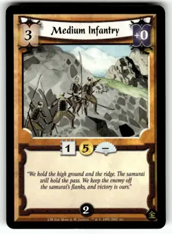 Legend of the Five Rings Four Winds Card Gold Edition - Medium Infantry - Image 1