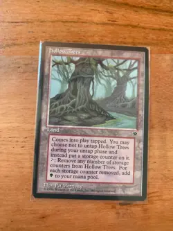 x1 MTG Hollow Trees NM Fallen Empires Land Rare MAGIC THE GATHERING CARD - Image 1