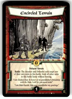 Legend of the Five Rings Four Winds Card Gold Edition - Encircled Terrain - Image 1