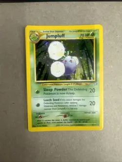 Pokemon TCG Jumpluff Holo Rare Card 7/111 Neo Genesis Set Vintage NM - Image 1